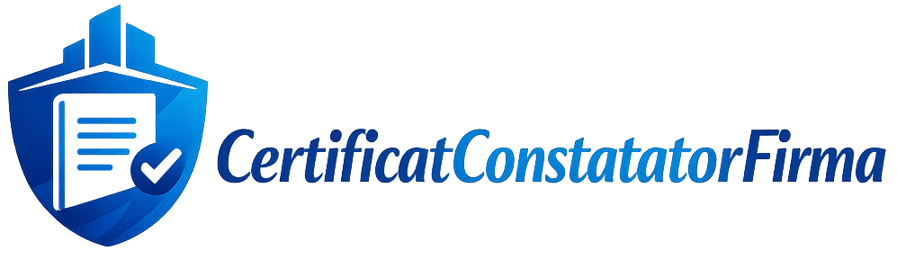 Certificat Constatator Firmă